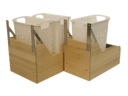Laundry hamper pullout units
