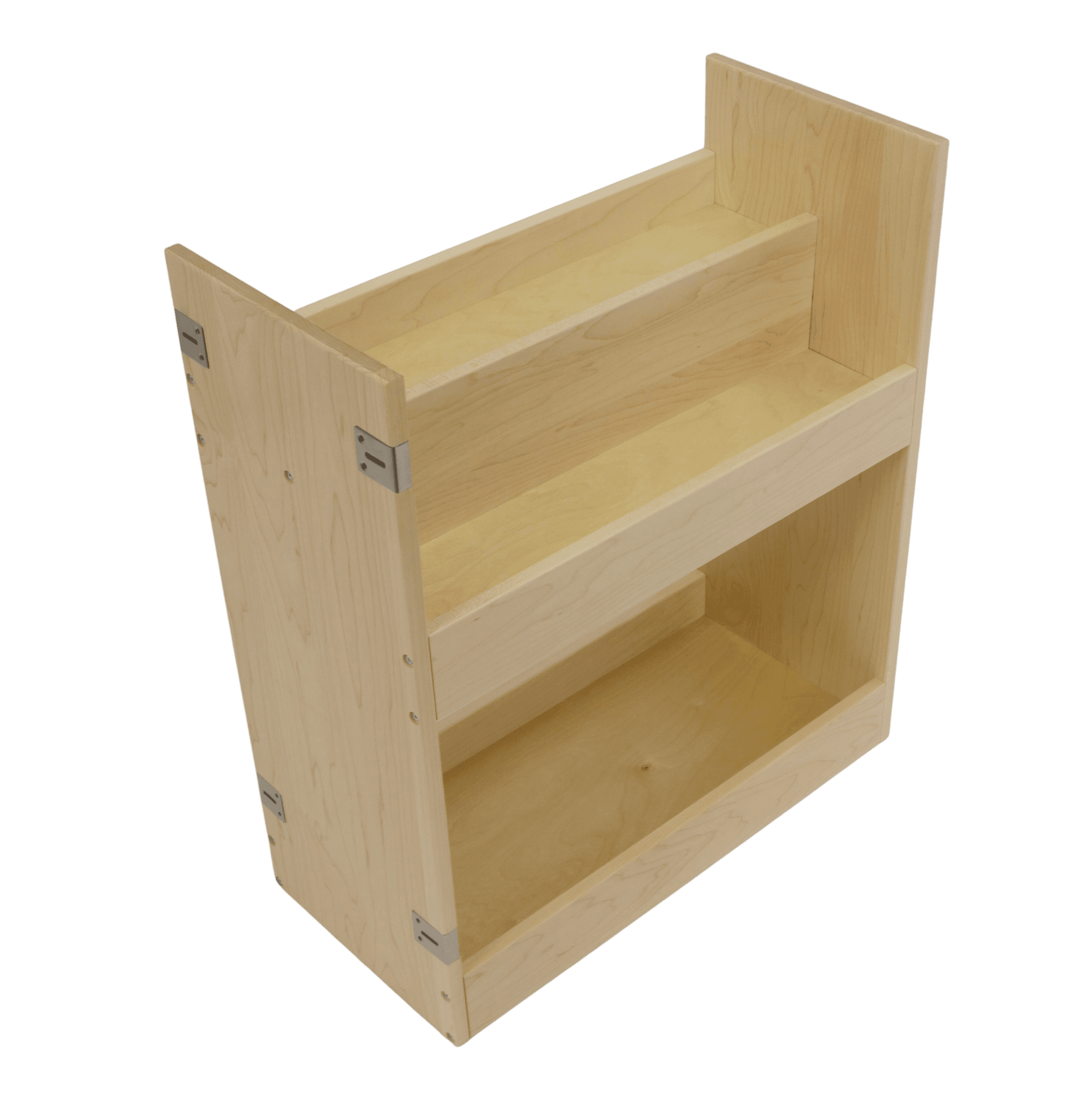 Tiered spice pullout with two tiers